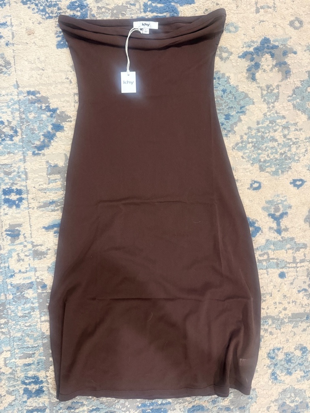 Khy Brown Strapless Sheer Dress - Picture 3 of 3